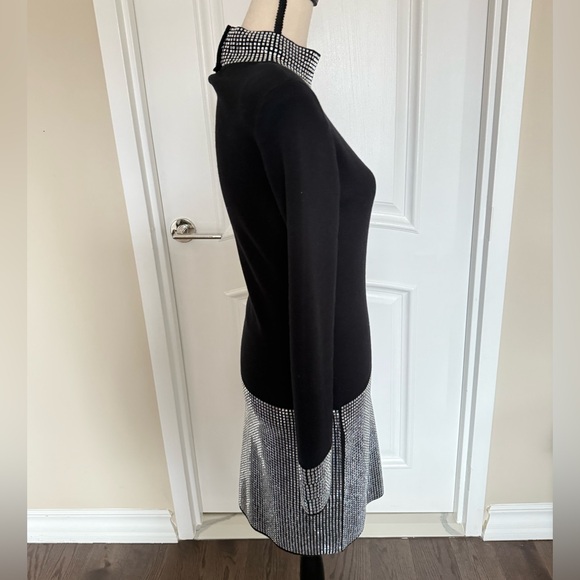 Retrofete Black and Silver Knit Dress, size M, great preowned condition - Picture 6 of 10